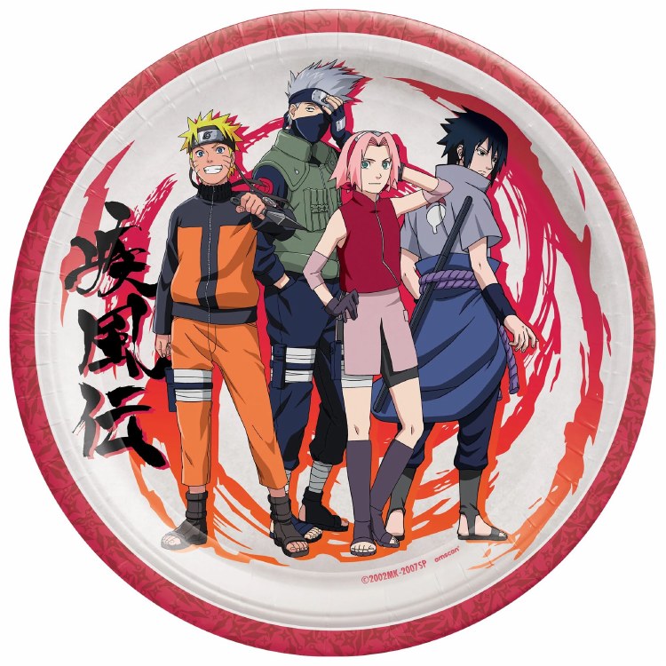 Naruto 9" Plates