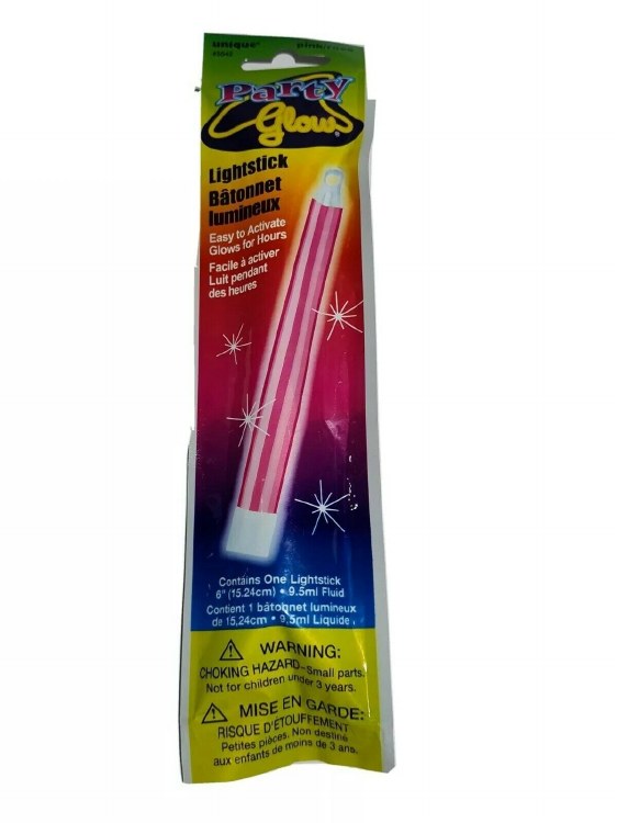 Glow Stick Pink 6in