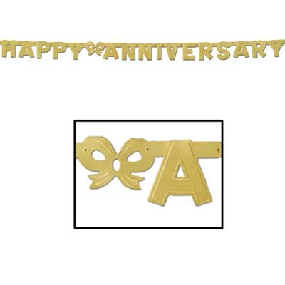 Banner Anniversary Gold