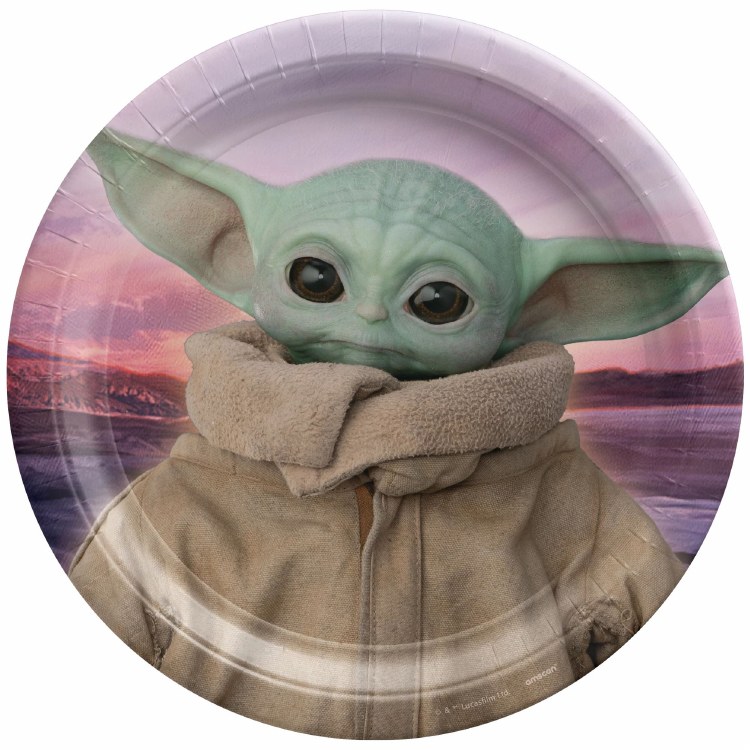 Baby Yoda 9" Plates