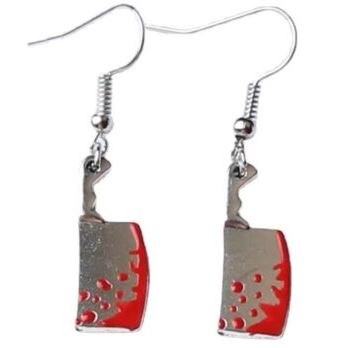 Bloody Butcher Knife Earrings