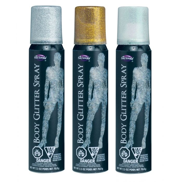 Glitter Body Spray Asst