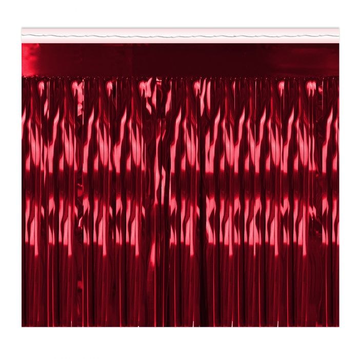 Metallic Fringe Red 2-Ply