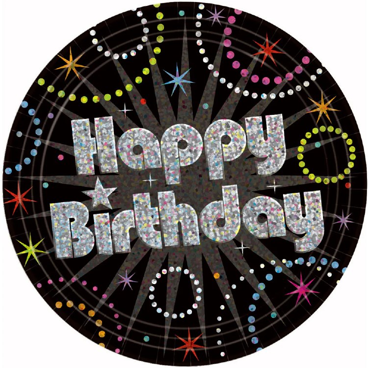 Time to Party 9in Plate Prism