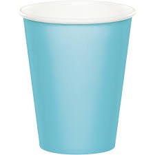 Blue Pastel Hot/Cold Paper Cups 24ct
