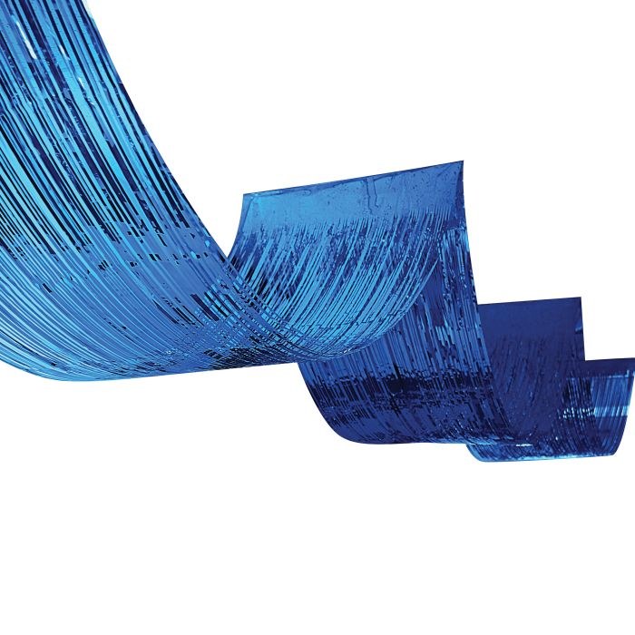 Metallic Blue Celing Curtain