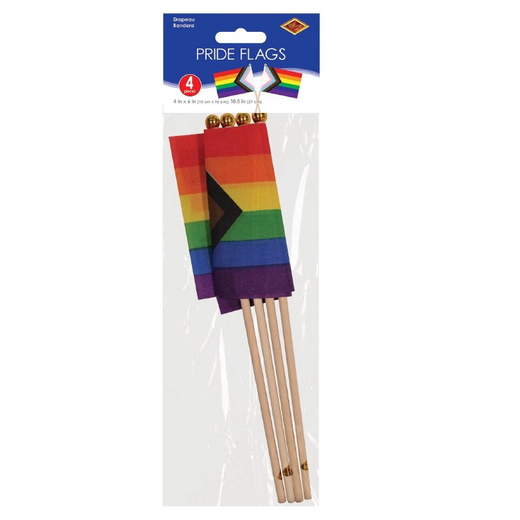 Pride Flags Progressive SM 4pk