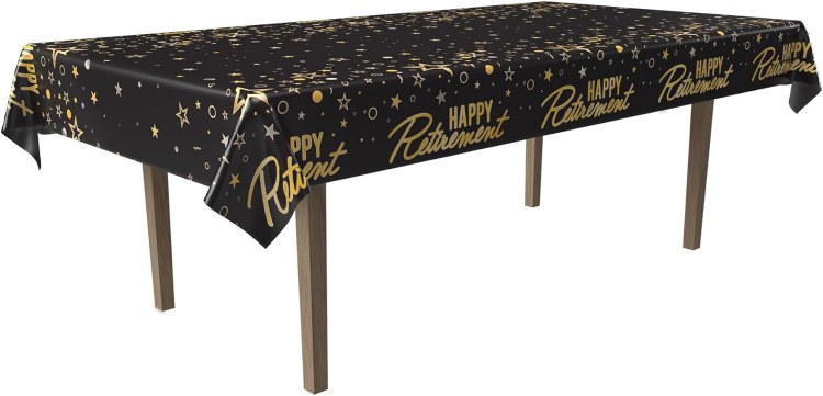 Happy Retirement Tablecover