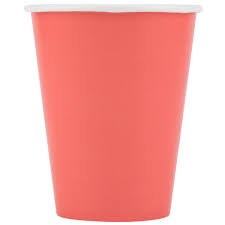 Coral Hot/Cold Paper Cups 24ct