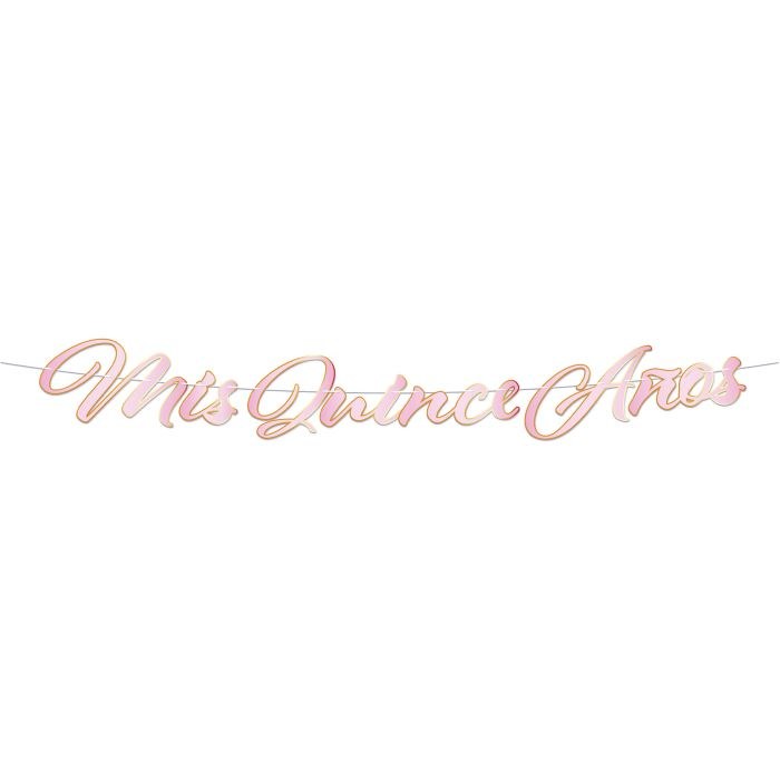 Banner Foil Mis Quince Anos