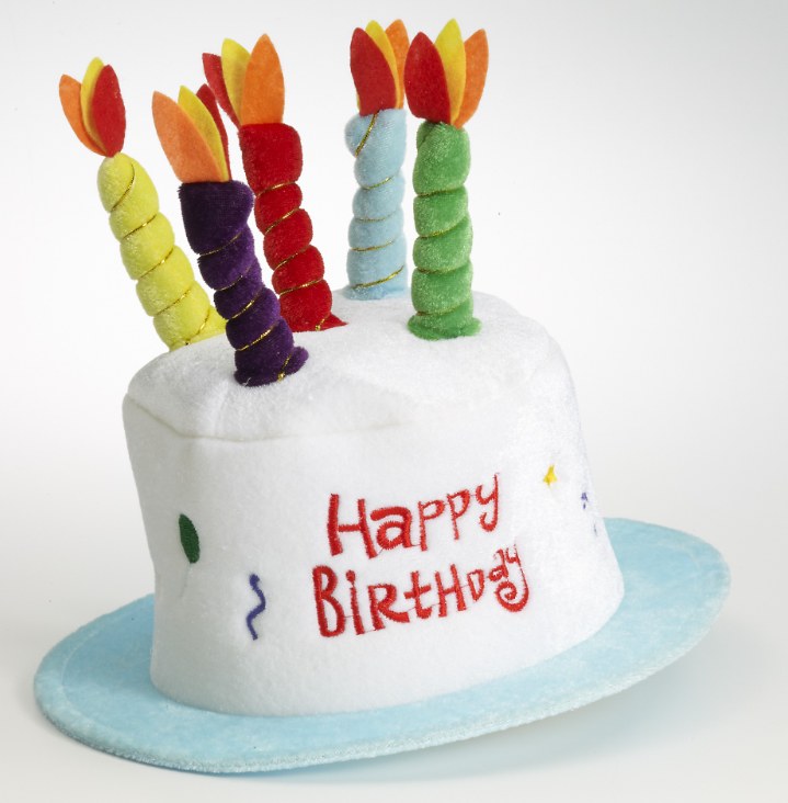 Hat Birthday Cake Light Blue