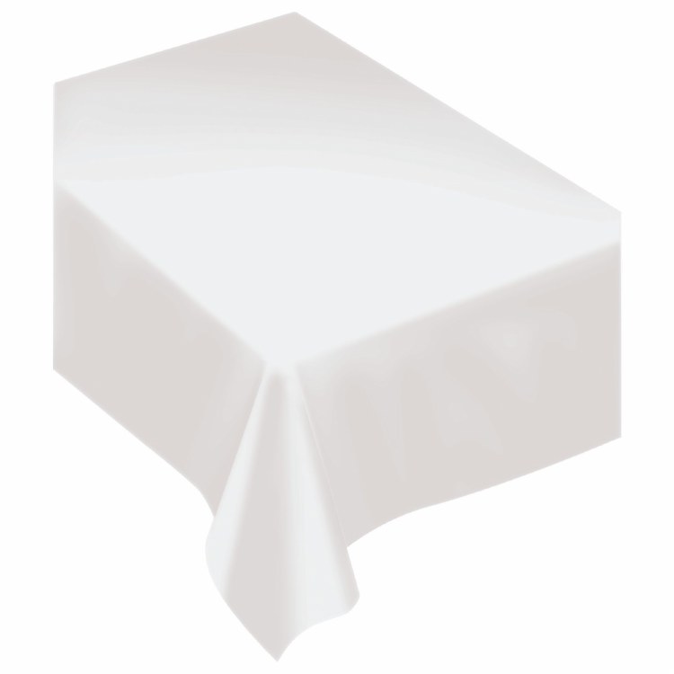 Frosty White Fabric Tablecover