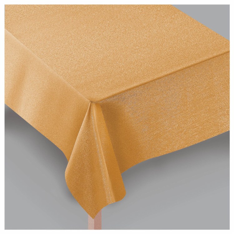 Metallic Gold Fabric Tablecvr