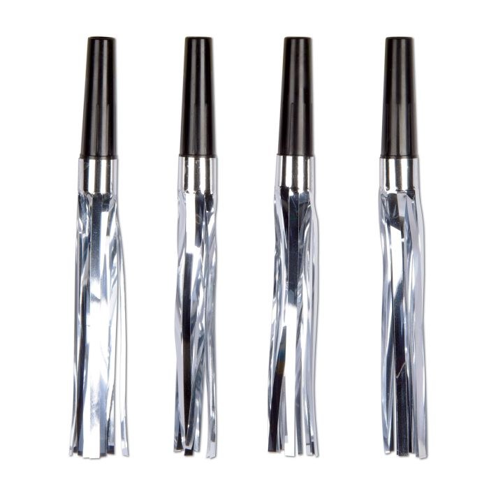 Black and Silver Fringe Squawker 8ct