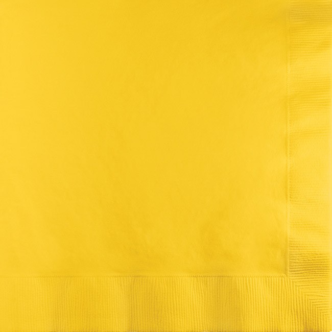 Yellow Bev Napkins 40ct