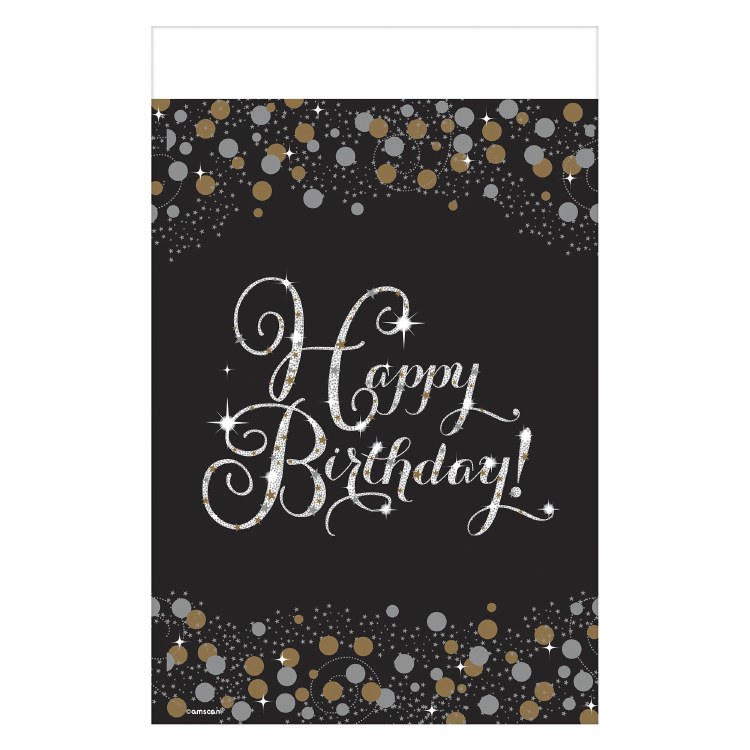 Sparkling Birthday Tablecover