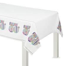 Happy 60th Plastic Tablecover