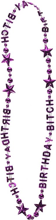 Beads Birthday Bitch Pink