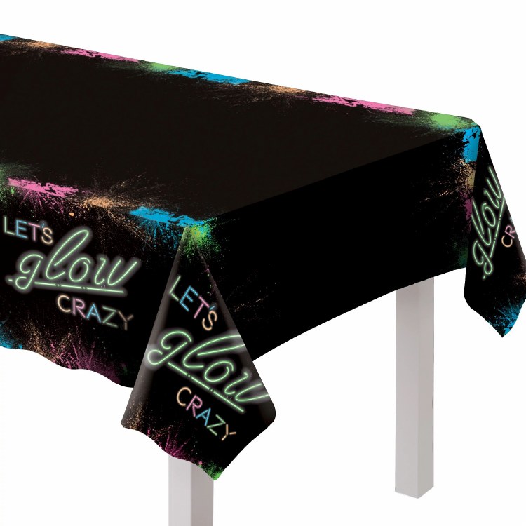 Let's Glow Crazy Plastic Tablecover