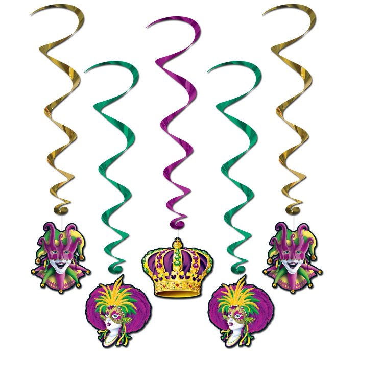 Mardi Gras Whirls 5 Hanging