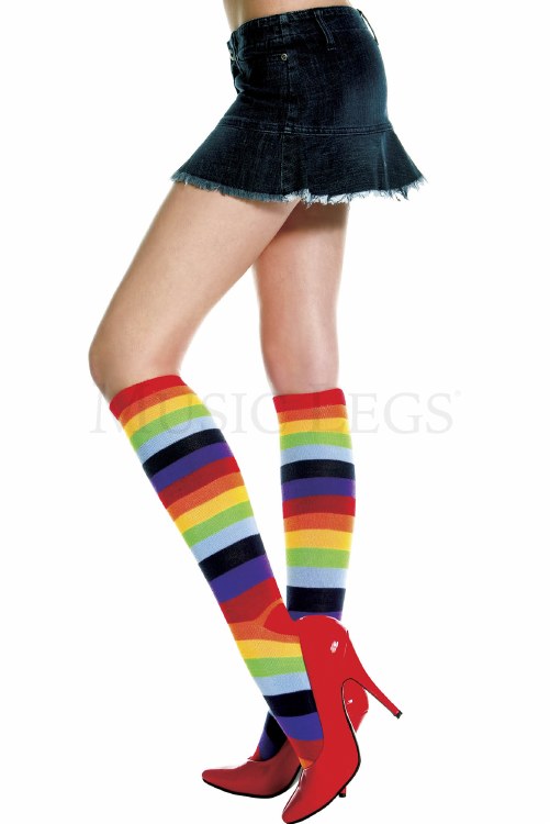 Rainbow Knee Highs