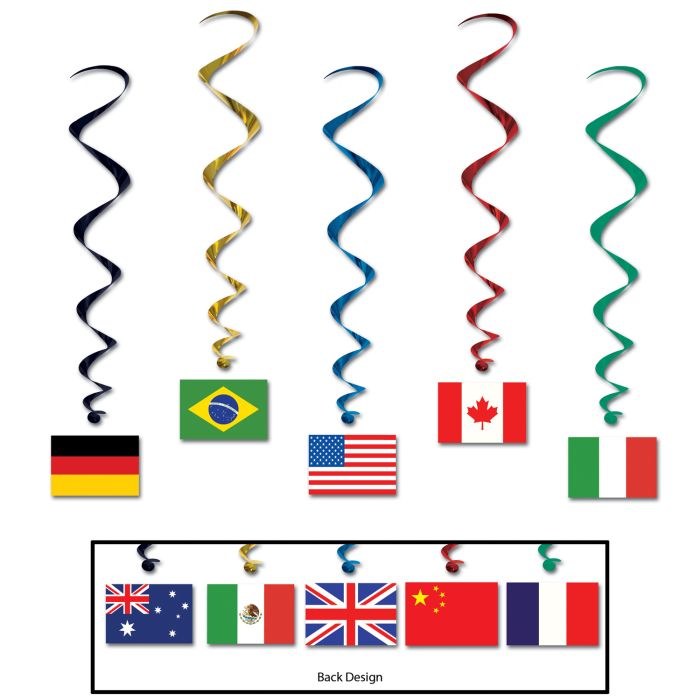 Internation Flag Whirls
