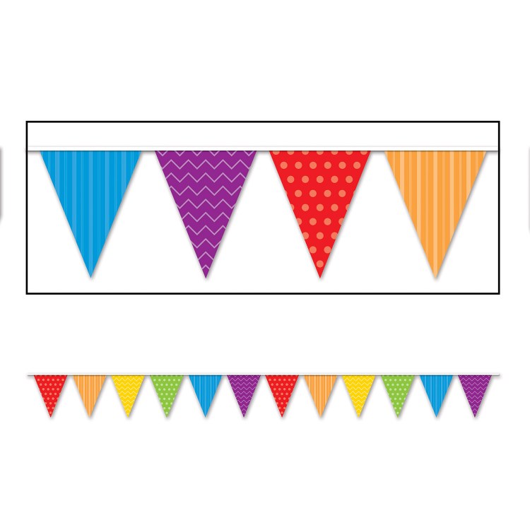 Pennant Banner Dots &amp; Stripes