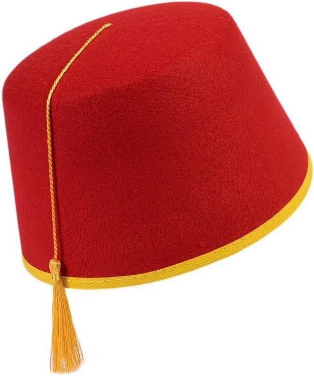 Hat Fez Red Felt