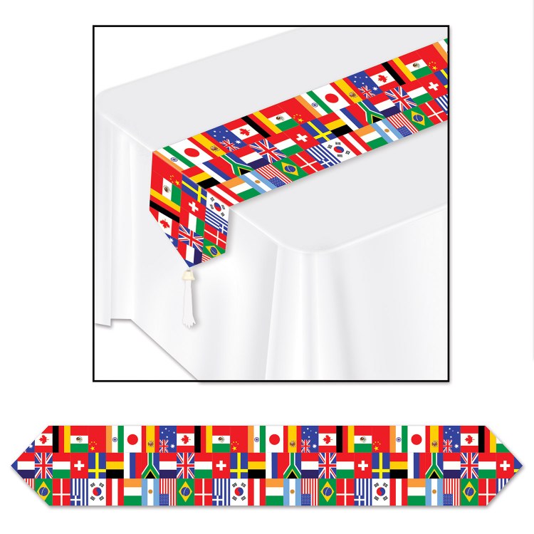 Table Runner Intl Flag