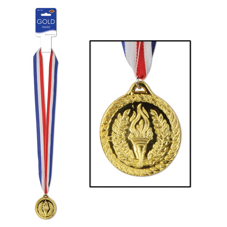 Gold Medal w/ Ribbon