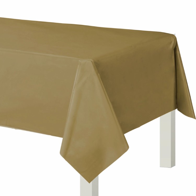 Gold Flannel Backed Tablecover