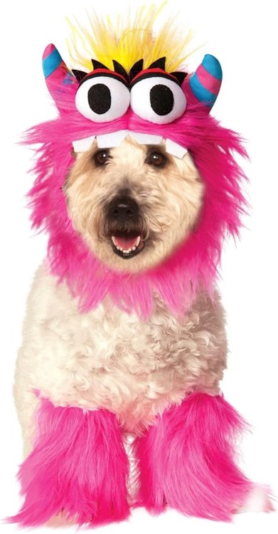 Pink Monster Pet Costume Set L
