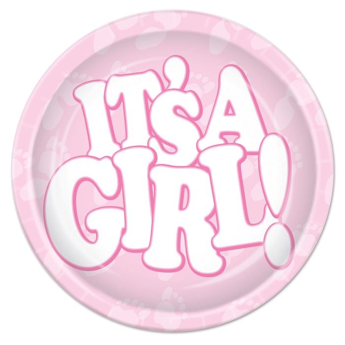 Its A Girl Plates