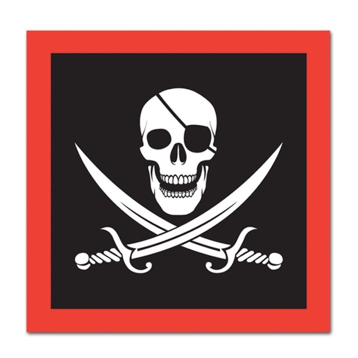 Pirate Lunch Napkins • 16 Pack