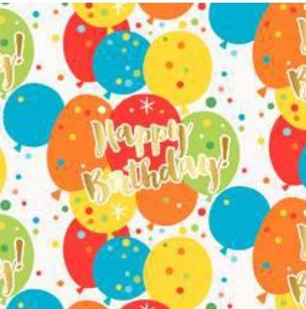 Glitzy Gold BDay Gift Wrap
