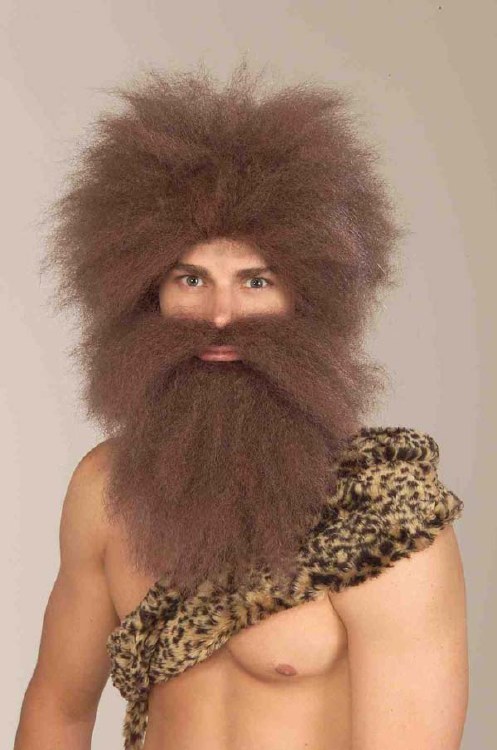 Wig Caveman w/ Beard
