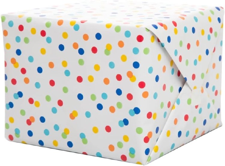 Gift Wrap Rainbow Polka Dot