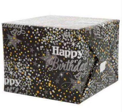 Gift Wrap Glittering Birthday