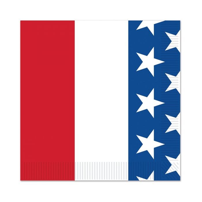 Patriotic Beverage Napkins 16ct