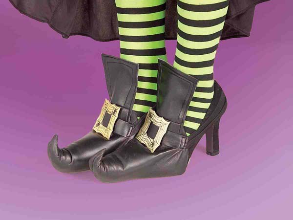 Shoe Covers Witch Gold