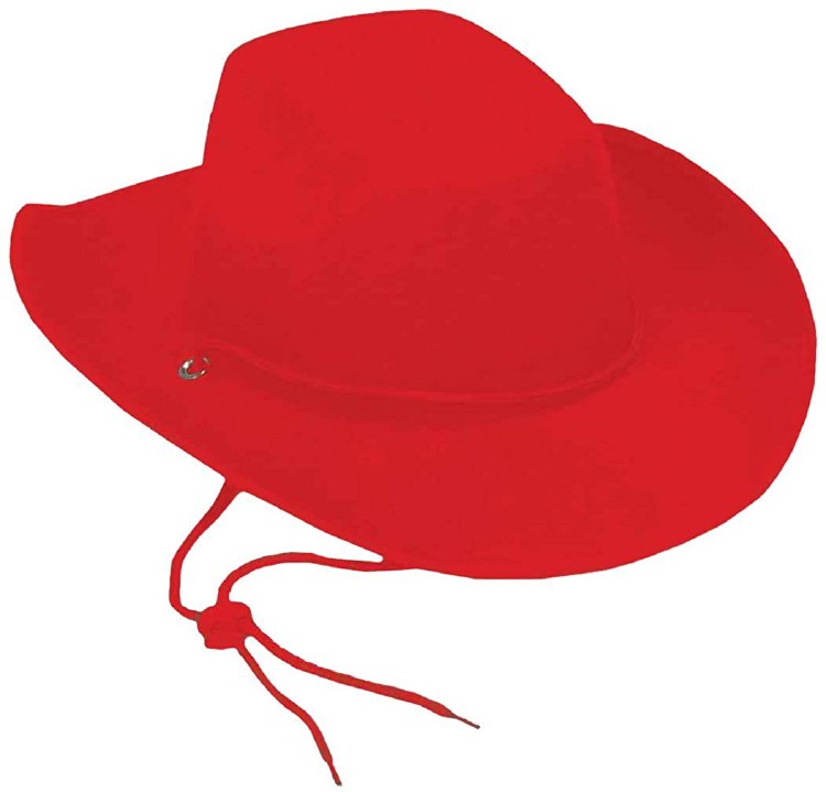 Hat Cowboy Red