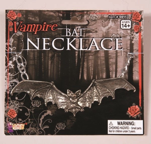 Necklace Bat Silver