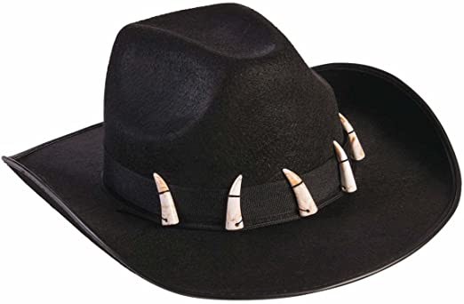 Hat Cowboy Black w/ Teeth