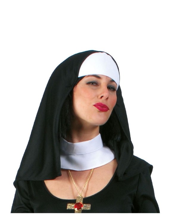 Hat Nun w/ Neck Strap Collar