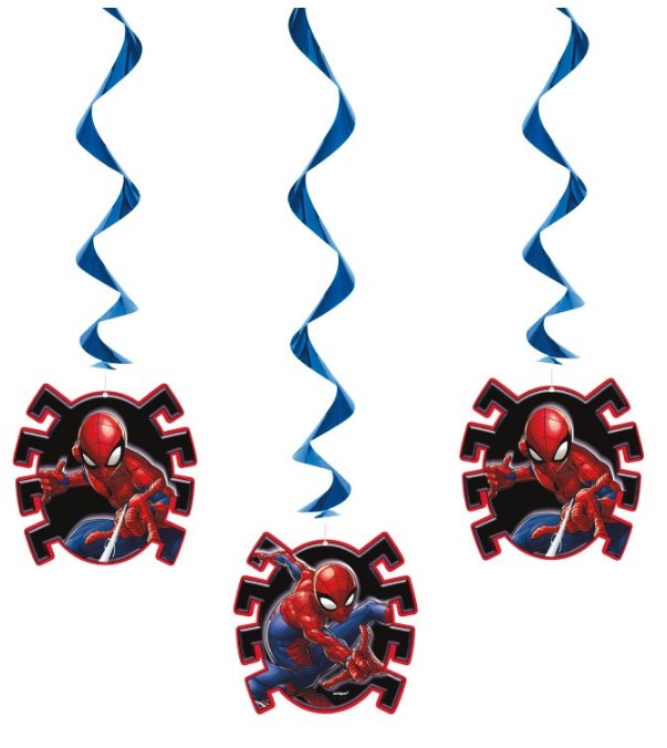 Spiderman Hang Swirl Decor 3pk