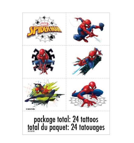 Spider-Man Tattoos 24ct