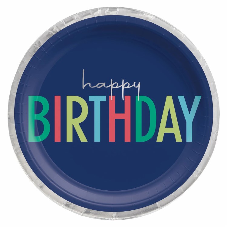 Modern Birthday 10.5" Plates