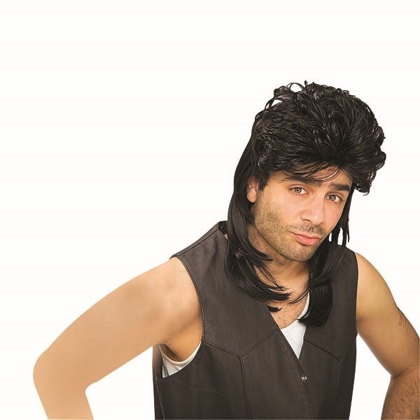 Mullet Wig - Black