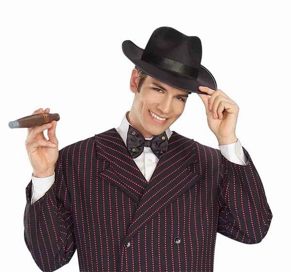 Black Gangster Fedora