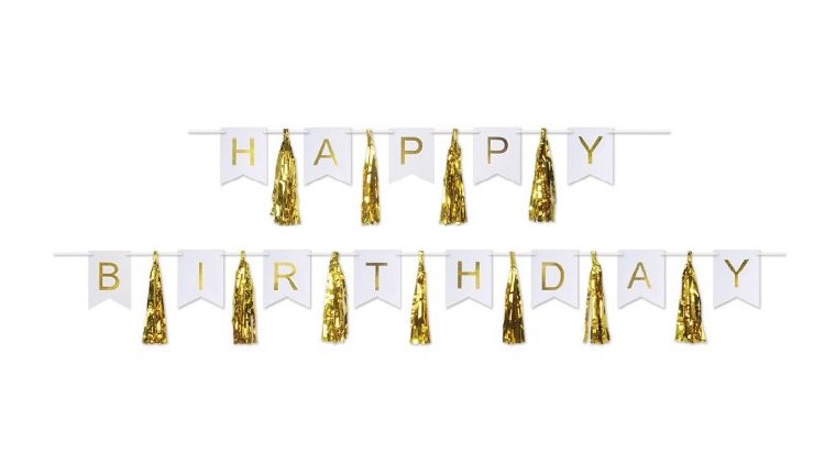 Happy Birthday Tassel Streamer